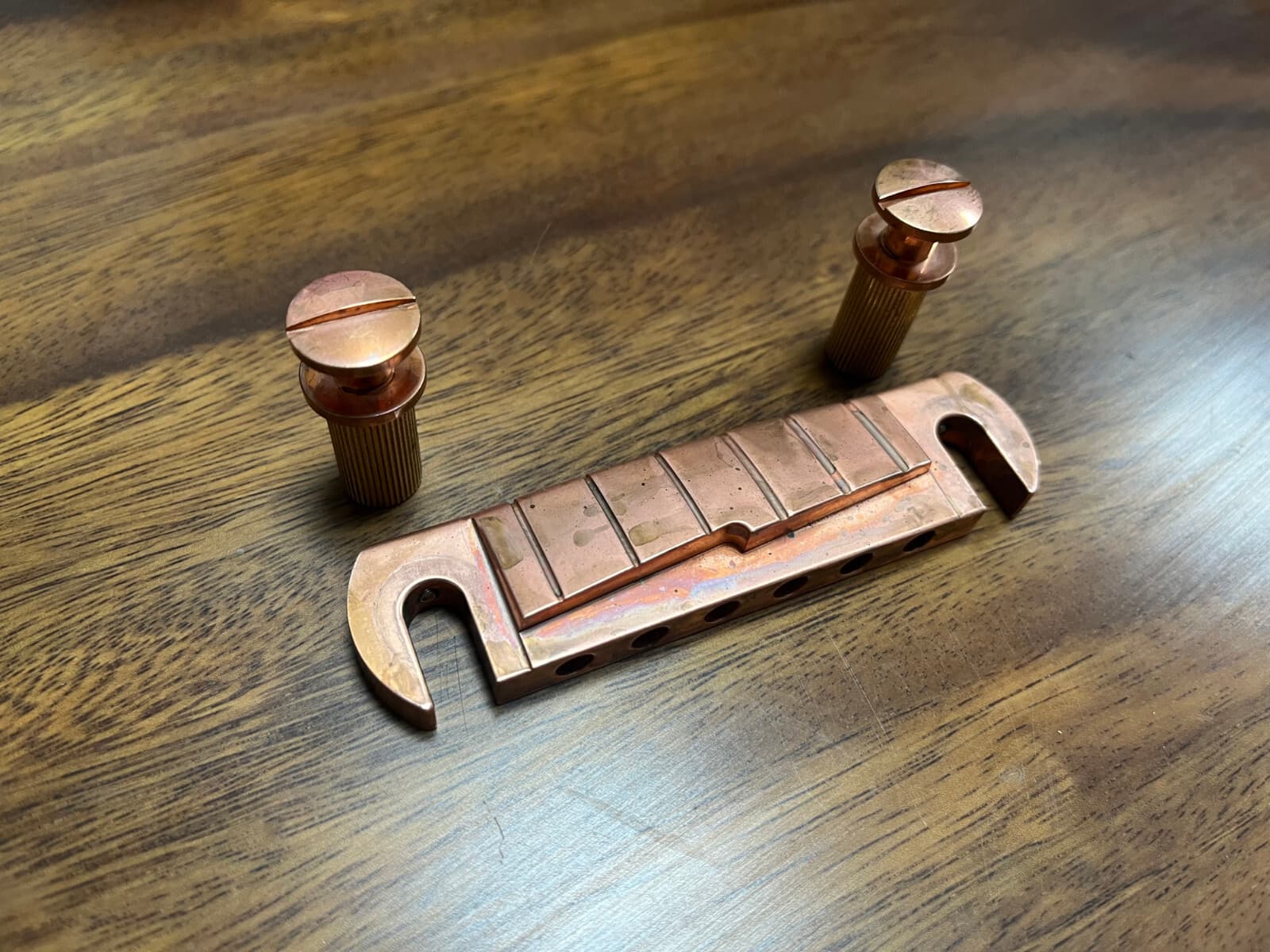 PRS Style Wraparound Bridge Tailpiece all brass — Aumsen guitar part
